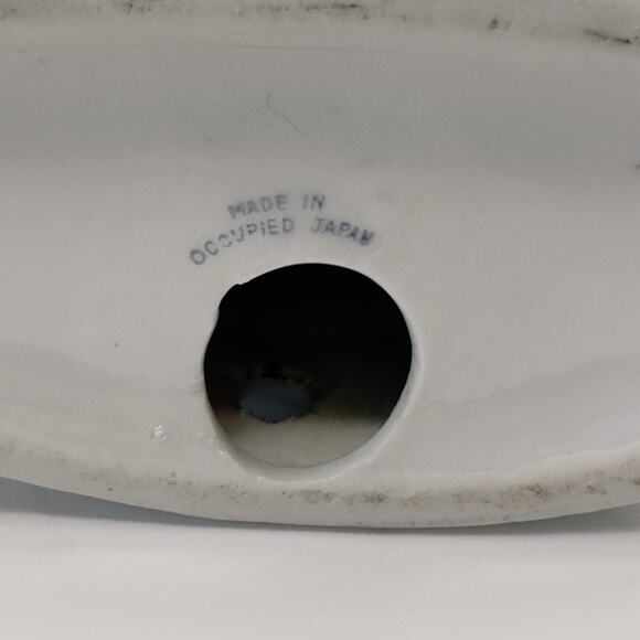 Occupied Japan Figurine 18th Century Couple Lamp Base Hand Painted 1945-1952 VTG - Picture 7 of 14